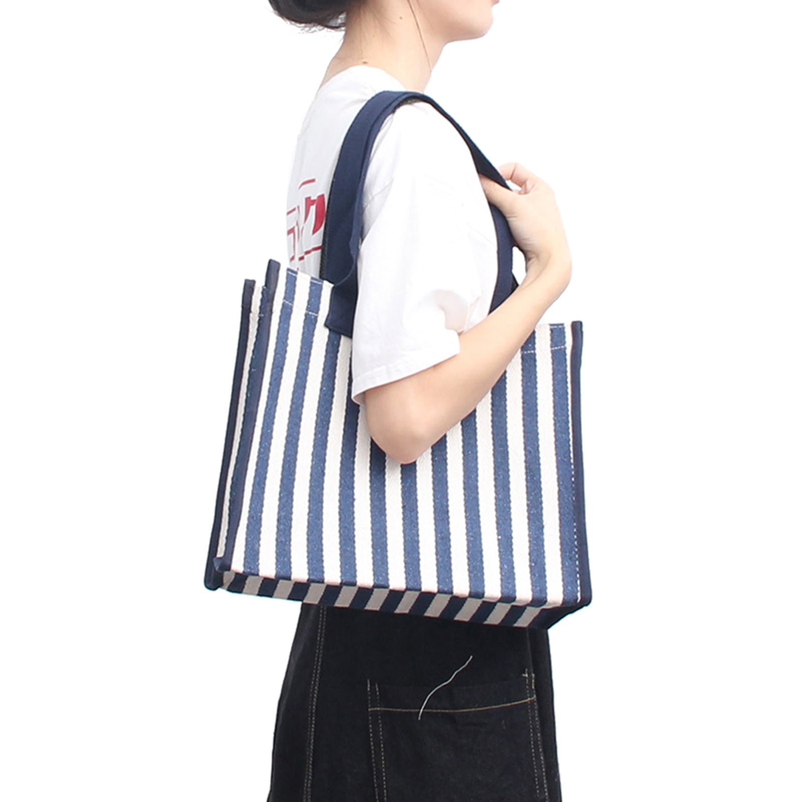 striped shoulder bag