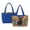 Floral Black Cat Print-A, variant on Pzuqiu Floral Black Cat Print Women's Large Quilted Tote Bag, Casual Lightweight Everyday Handbags Blue Puffer Shoulder Handbag for Shopping Work Travel College Everyday Use