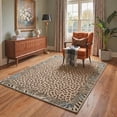 thumbnail image 3 of KUETH 9x12 Leopard Area Rugs Machine Washable Rugs for Living Room, Non Slip Flat Pile Rug with Rubber Backing, Modern Rug for Entryway Bedroom Dining Room Home Office, 3 of 4