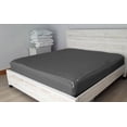 thumbnail image 3 of Microfiber Zipper Fitted Sheet King Size 78X80 - Includes 2 Zip On Sheets +1 Bottom Fitted Base - Fit's 16” In Deep Pocket - Easy to Change,Soft,Smooth -Fitted Sheet - Dark Grey Color, 3 of 9