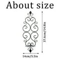 thumbnail image 7 of Sziqiqi Wall Candle Holder Decorative Black Candle Sconces Set of 2  Elegant European Style Metal Hooks for Entryway Bedroom Decor, 7 of 7