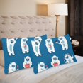 thumbnail image 2 of MKHERT Cute Funny Monsters Pillowcase Pillow Protector Cushion Cover 20x30 inch,Set of 2, 2 of 3