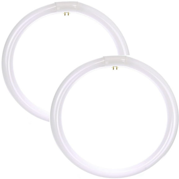 Diodesy- Pack of 2 FC16T9/WW T9 Circline Ceiling Fluorescent Light Bulb, Round Tube Lamp, Long Circular Replacement, 40W, 2700K Warm White, 2600 Lumens, G10Q 4-Pin Base, RoHS Compliant
