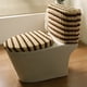 thumbnail image 1 of Funda de asiento de inodoro dividida | Tela elástica, se adapta a inodoros de tanque alto | Poliéster duradero y transpirable para todas las estaciones | Talla única | Azul, Blanco, Amarillo, Café,, 1 of 6