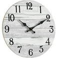 thumbnail image 3 of Wall Clock Battery Operated 8 Inch Silent Non Ticking Coastal Design Country Rustic Retro Decorative for Bathroom Kitchen Living Room Bedroom, 3 of 8