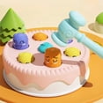 thumbnail image 5 of Wmkox8yii Whack A Mole Game Toys for Toddlers 1-3 Years,Cake Shape Whack Mole Hammering Pounding Toys,Baby Birthday Gifts,Boys Girls Kids Interactive Learning,Developmental Toys, 5 of 7