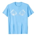thumbnail image 4 of Wang6 Womens Plus Size Short Sleeve Tshirts Casual Seashell Printed Graphic Tees Summer Crew Neck Loose Fit Tops Light Blue S, 4 of 4