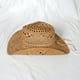 thumbnail image 4 of ¡Rebaja! Fdelink Fashion Lady - Gorra informal plegable, sombrero ancho de paja para el sol, para mujer y hombre, el sombrero vaquero (caqui), 4 of 6