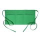 thumbnail image 1 of Xiao Hua Delantal corto de verano de color liso con bolsillo de almacenamiento, ideal para camareros, con correa, ideal para barbacoa, 1 pieza, verde, 1 of 5