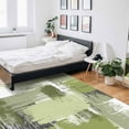 thumbnail image 6 of Area Rug 2'x3' Abstract Geometric Sage Green Oil Painting Washable Area Rugs Non Shedding Floor Carpet Rubber Backing Non-Slip Indoor Mats for Living Room Bedroom Kitchen, 6 of 8