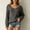 Gray v neck off shoulder top women a1, variant on thefmos Women's Fall Sweater Long Sleeve Tops Fashion Solid Color Outfits Trendy Casual V Neck Loose Fit Pullover Blouse, Gray XL