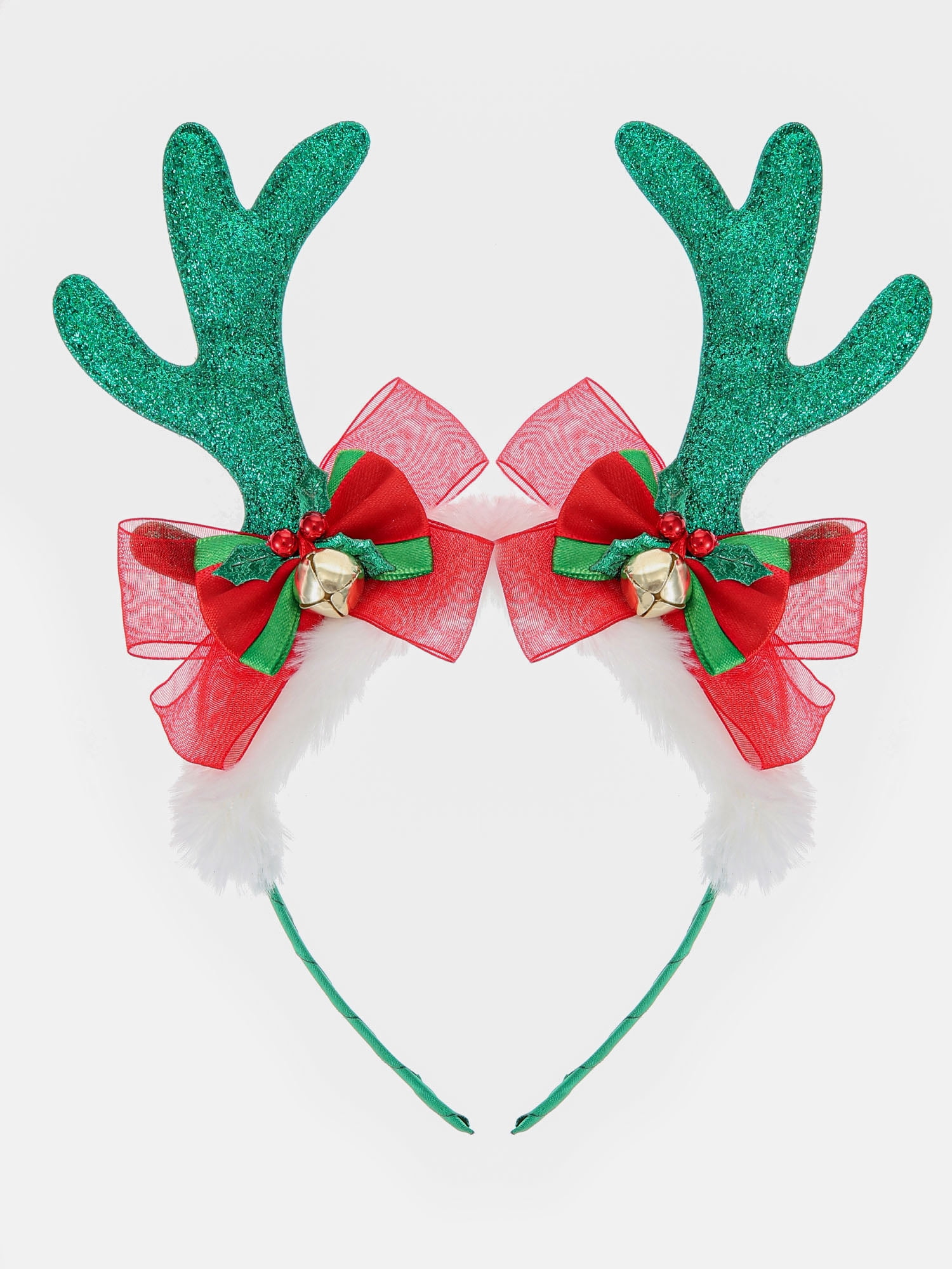 Way to Celebrate Women's Grn Reindeer Antler Headband, Brown, 1 Piece, One Size Fits Most