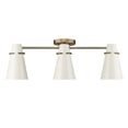 thumbnail image 2 of Golden Lighting Reeva 3-light Semi-Flush Mount in Modern Brass and Glossy Ecru shade, 2 of 10