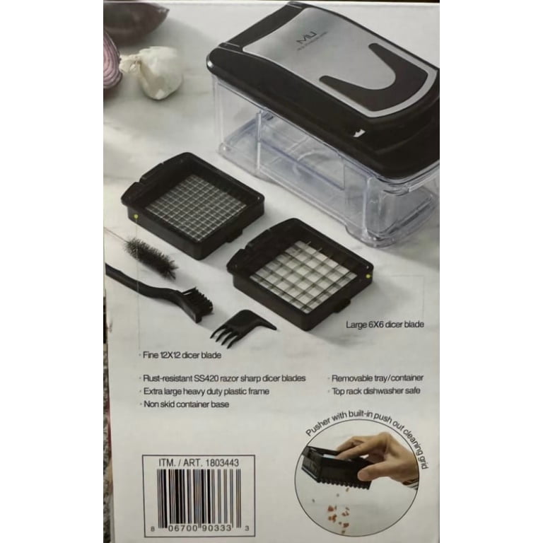 Miu Vegetable Chopper w/ 2 Interchangeable Dicer Blades, New in