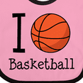 thumbnail image 4 of Inktastic I Heart Basketball Boys or Girls Baby Bib, 4 of 4