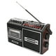 thumbnail image 5 of Reproductor de casete grabadora banda completa tarjeta enchufable silenciosa AM FM Radio portátil para niños mayores enchufe plateado de EE. UU. 110V, 5 of 5