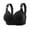 Black, variant on Bra Ladies Autumn Winter Adjustable Comfort Wire-Free Support Underwear for Large Bust Display Gentle Lift Everyday Wear