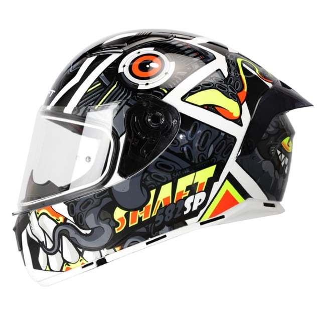Casco Shaft Integral Comic Monster SH582-SP Talla L Negro Shaft Comic Monster