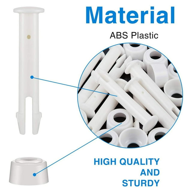 YAOMOBB Bracket Pool Pins 12Pcs Pool Joint Pins with Rust Proof Seals Easy Installation Reliable Replacement Parts for Swimming Pools