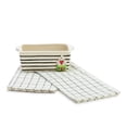 thumbnail image 2 of Demdaco Home and Stripes White 7 x 3 Stoneware Mini Loaf Pan With Towel Set, 2 of 3