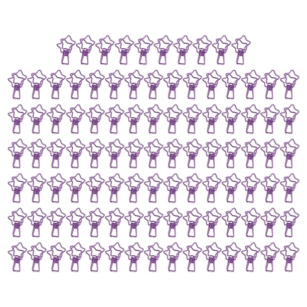 Clips De Carpeta, Fuerza De Sujeción Fuerte Abrazaderas De Papel Huecas De Dibujos Animados Lindos Forma De Estrella Para Ropa Para Trabajadores De Oficina Para Certificado ANGGREK Otros