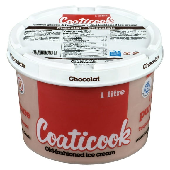 Coaticook Chocolate Ice Cream, 1 L