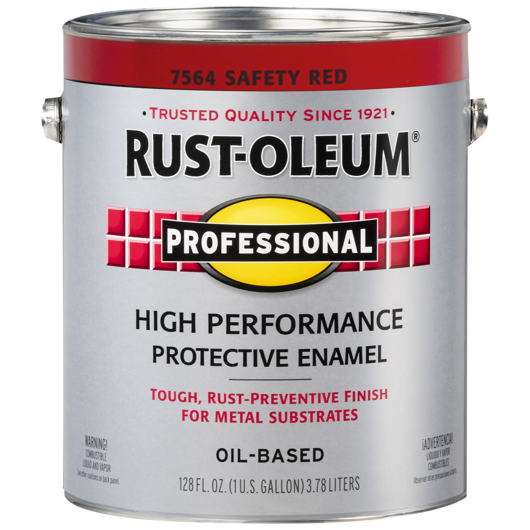 2 Pack, Safety Red , Rust-Oleum Professional High Performance Gloss Protective Enamel Paint- Gallon