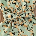 thumbnail image 4 of Gupgi Baby Summer Floral Printed Spaghetti Straps Button Open Jumpsuits, 4 of 5