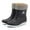 03 Black, variant on Awdenio Women's Ankle Boots & Booties , Leisure Women's Low-Heeled Round Toe Shoes Middle Tube Rain Boots