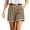 #06 Khaki 【Mix, Match & Rotate: Stock Up on Your Favorite Colors】, variant on Women Summer Fashion Soft Fabric Shorts, Openwork Lace Trim Hem Open Bottom Cut, Functional Side Pockets Lightweight Breathable Solid Matrix, Summer Beachwear Daily Casual Travel Outing, | Velmuse
