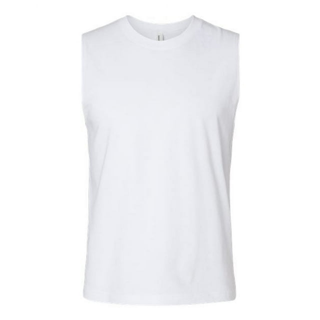 Bella + Canvas Camiseta sin mangas muscular unisex XS Blanco bella lienzo 3483