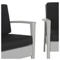 thumbnail image 3 of Safavieh Piscataway Outdoor Contemporary 4 Piece Set with Cushion, 3 of 4