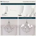 thumbnail image 6 of 12106-PN Millennium Lighting Eisley - 6 Light Chandelier-31.63 Inch Tall and 28.5 Inch Wide-Polished Nickel Finish, 6 of 6