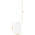thumbnail image 2 of 500Pcs White Price Tags with String Attached, 1.38" x 0.87" Blank Price Tags with String, Display Label for Holiday Arts Crafts, 2 of 4