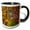 Black/White, variant on 3drose, Washington State, Seattle. Arboretum. Maple Trees in Full Color., 11oz Mug