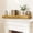 Natural Wood+Brown, variant on Electric Fireplace Insert 18 1400W 120V Ultra Thin Heater with Log Set & Realistic Flame - Black for Living Room Bedroom