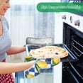 thumbnail image 2 of Yayeee Pot Holders Kitchen Heat Resistant with Pocket 7"x9.8" Cotton Oven Cooking Hot Pads, Lemon Checkered, 2 of 7