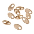 thumbnail image 4 of 10 piezas de aleación de oro de moda botones de vástago ovalado para camisa de vestido de costura DIY Baoblaze Botones de mango ovalado Vintage, 4 of 8
