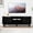 Black With 1 Drawer, variant on TV Stand, Modern TV Stand Up to 70 Inch TV, Entertainment Centre with Glass Sliding Door and Adjustable Shelves, TV Console Table for Living Room and Bedroom (Natural)