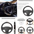 thumbnail image 4 of Uorisanigo Skeleton Pumpkin 10 Pack Automotive Seat Cover with Soft Elastic Steering Wheel Cover Car Water Cup Coaster and Auto Seat Belt Cover Chapstick Holder Universal Fit for Car SUV, 4 of 7