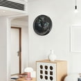 thumbnail image 6 of Indoor 12' Voice-Activated Luminous Decoration Wall Clock With LED Night Light Black Cat with Blue Eyes, 6 of 8