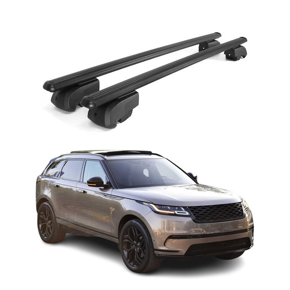 Lockable Roof Racks Cross Bars for Land Rover Range Rover Velar 2018-2026 Black