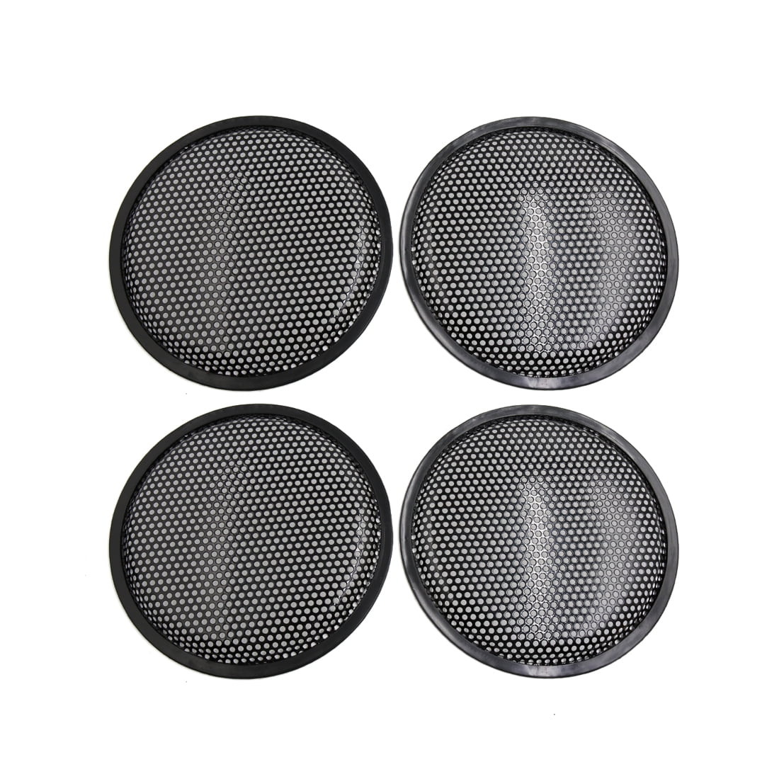4pcs 8" Black Metal Car Speaker Horn Subwoofer Mesh Cover Protective