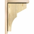 thumbnail image 3 of 6"W x 10"D x 14"H Monterey Rough Sawn Corbel w/Backplate, Douglas Fir, 3 of 9
