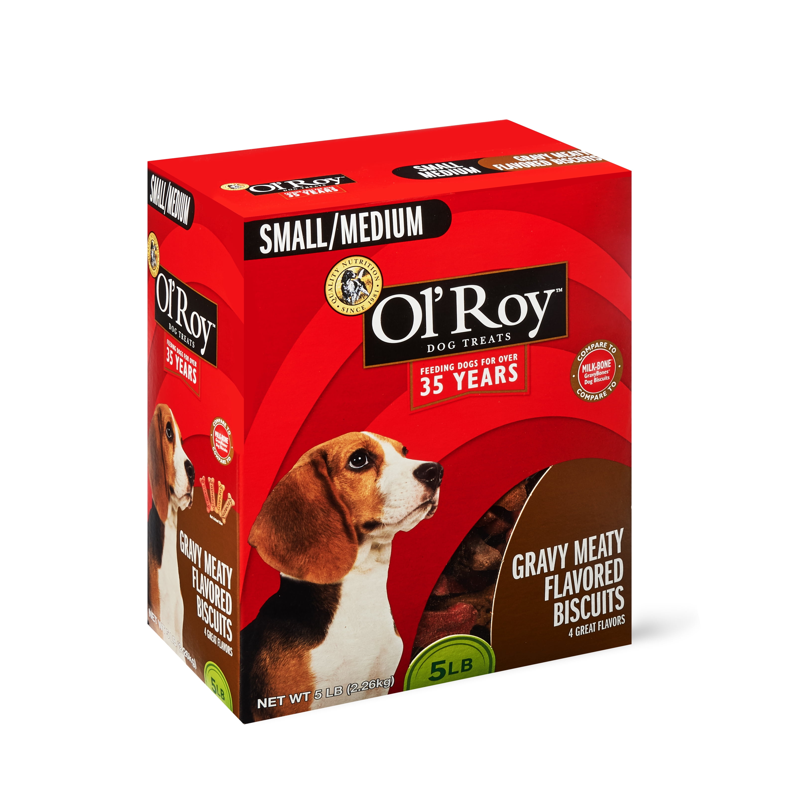 Ol' Roy Gravy Meaty Flavored Dog Biscuits, Small/Medium, 5 lbs