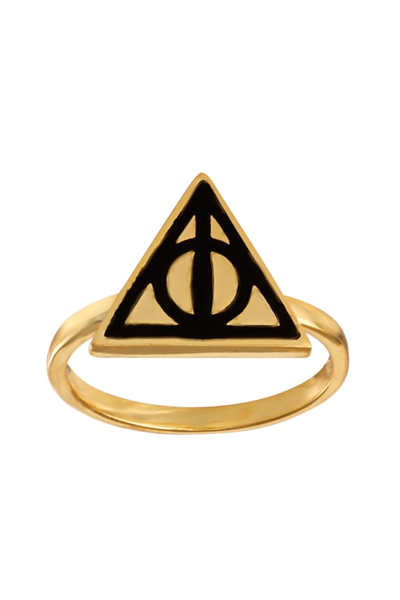 Women's Gold Plated Deathly Hallows Ring