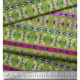 thumbnail image 1 of Soimoi Modal Satin Fabric Ikat Southwestern Fabric Prints By Yard 42 Inch Wide, 1 of 1