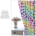 thumbnail image 4 of Colorful Rainbow Curtains, Retro Polka Dots Modern Geometric Print Window Treatments Curtains for Kids Bedroom Living Room, 42" W X 54" L, 4 of 6