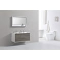 thumbnail image 2 of KubeBath DeLusso 48" Double Sink  Ash Gray Wall Mount Modern Bathroom Vanity, 2 of 5