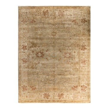 Oushak One-of-a-Kind Handmade Area Rug - Beige, 9' 3" x 12' 3"